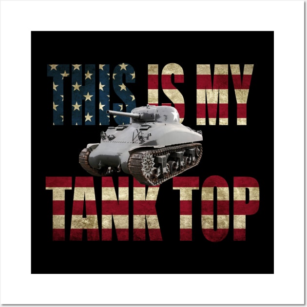 M4 Sherman Tank Wall Art by Dirty Custard Designs 